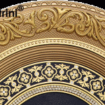 52X60-OVAL-AYETLİ-TAM-TAŞLI-SARI-CERCEVE